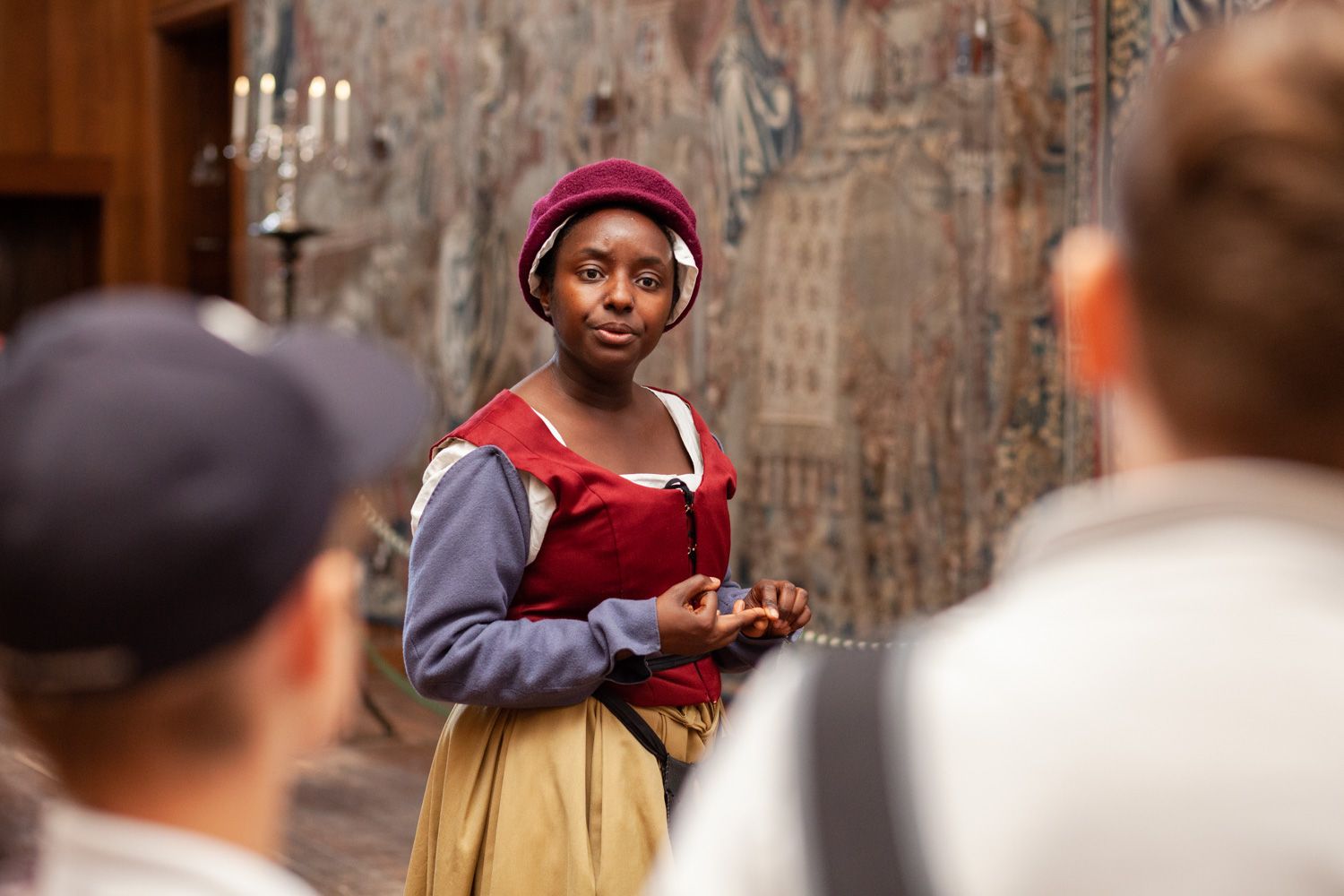 School Session at Hampton Court Palace. Photograph by Jayne Lloyd for Historic Royal Palaces.