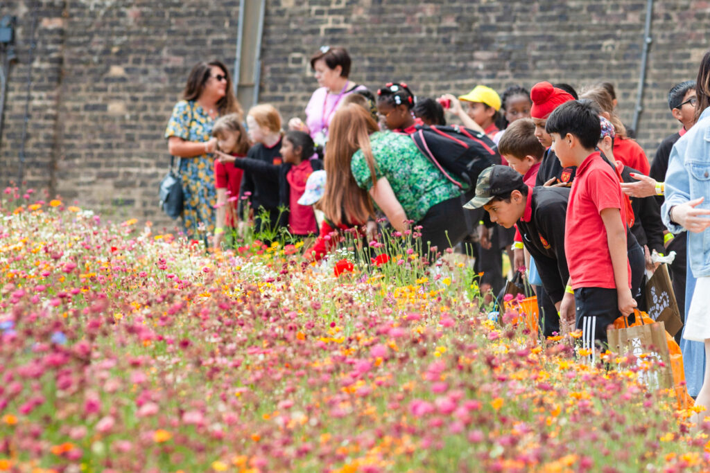 Superbloom Schools Celebration Day at the Tower of London. Photograph by Jayne Lloyd for Historic Royal Palaces.