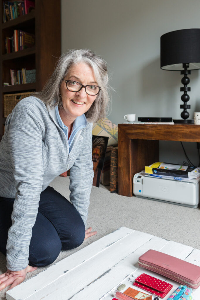 Photographer Anne Thomas' workspace - part of the Home/Work project by Jayne Lloyd, documenting people who work from home.